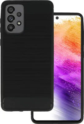 Produktbild von Carbon Shield TPU Hülle für Samsung Galaxy A73 - Schwarz KP17928