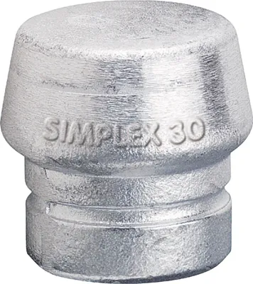 Produktbild von Halder Schonhammerkopf Durchmesser 60mm für Simplex lose Weichmetall hart silber - 3209060