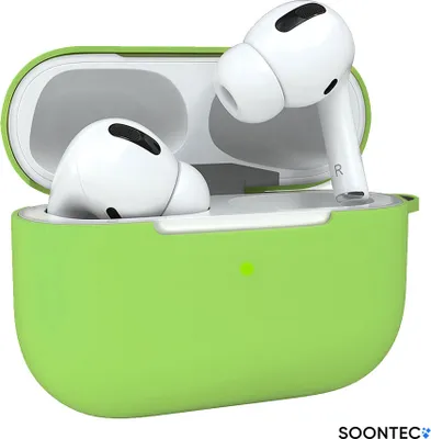 Immagine prodotto di Custodia AirPods Pro verde chiaro Custodia SOONTEC Custodia protettiva in silicone per Apple AirPods Pro