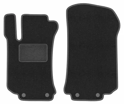 Immagine prodotto di Tappetini anteriori in moquette per Mercedes R V251 / R251 2005-2013 (monovolume) – 2 pezzi, grigio grafite, su misura – Wielganizator LUX