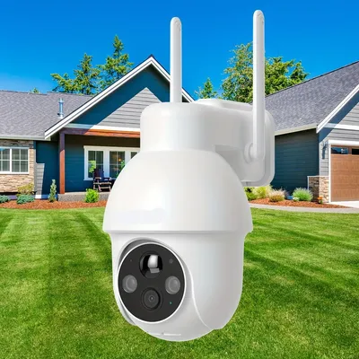 Immagine prodotto di Telecamera di sicurezza - Telecamera solare - Telecamera da esterno - Telecamera wireless - 3MP Full HD - Visione notturna