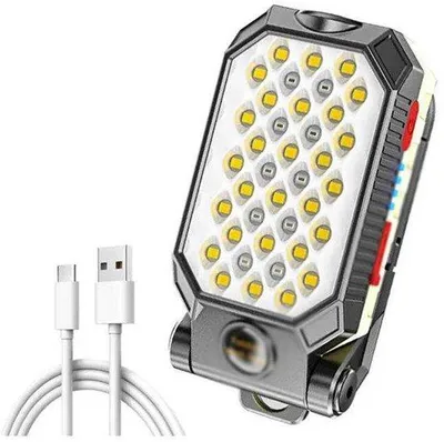 Produktbild von LED-Werklampe, portable, für Notreparaturen in Garagen und auf Camping.