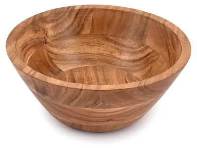 Immagine prodotto di Ciotola per insalata in legno di acacia, 22,86 cm