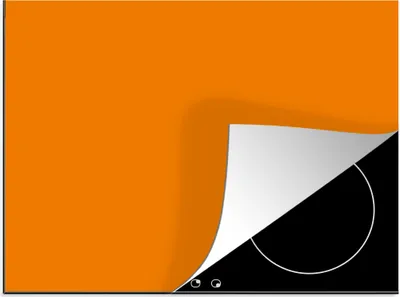 Produktbild von KitchenYeah© Herdabdeckplatte Orange - Jahreszeiten - Herbst - Farbe , 65x52cm, Küche Deko, Glaskeramikkochfeld Herdabdeckung, Abdeckplatte fùr Kochfeld