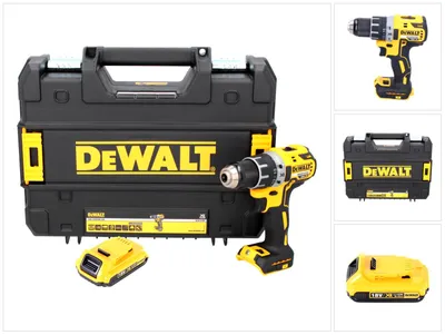 Immagine prodotto di Trapano avvitatore a batteria DeWalt DCD 791 NT 18 V 70 Nm senza spazzole + 1x batteria ricaricabile 2,0 Ah + TSTAK - senza caricabatterie