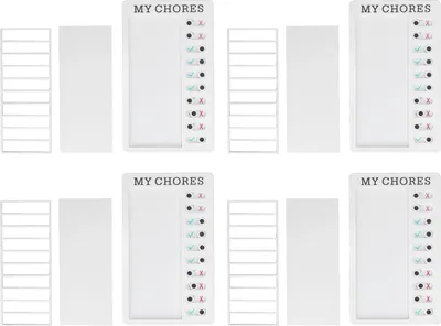 Produktbild von 4PCS Checklist Board DIY Produktion recycelbarer tragbar