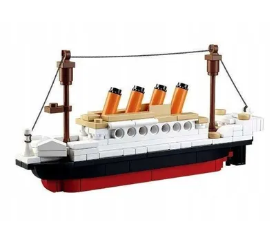 Produktbild von Klemmbausteine Spielbausteine Spielset Schiff Titanic Mini (194 Teile) Spielzeug