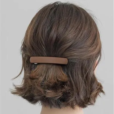 Produktbild von Französische Haarspangen für Damen für dünnes und dickes Haar, 4 Stück, matte Patentspangen mit Automatikverschluss für langes und feines Haar