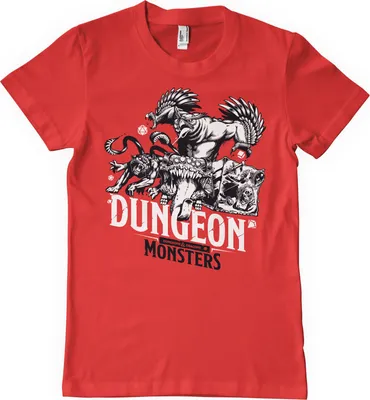 Produktbild von Dungeon Monsters T-Shirt - X-Large - Red