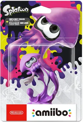 Produktbild von Nintendo amiibo Splatoon Inkling-Tintenfisch neon violett 3DS/Wii U/Switch