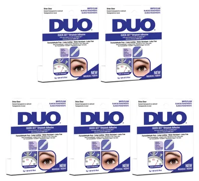 Obrázek produktu pro Ardell DUO – Lepidlo na umělé řasy – Quick-Set – Výhodné balení 5 ks – Voděodolné – Transparentní