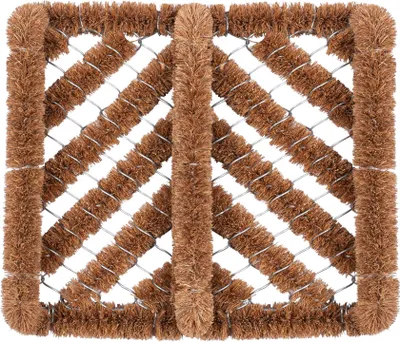 Produktbild von Nicola Spring Schaber-Fußmatte aus natürlicher Kokosfaser – 35 cm x 30 cm