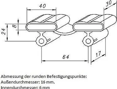Produktbild von 10x Kappen Bett Lattenrost Endkappen Halter Bettkappen Gummi Reparatur DIY Neu(108_40x30x8 mm (Duo))