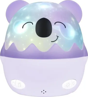 Immagine prodotto di Wireless Musical Night Light - BIGBEN - Koala - 360° Projection - 13 Movies - 8 Melodies - Remote Control - USB-C Battery
