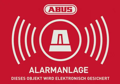 Produktbild von Abus Warnaufkleber Alarm AU1322 148 x 105 mm