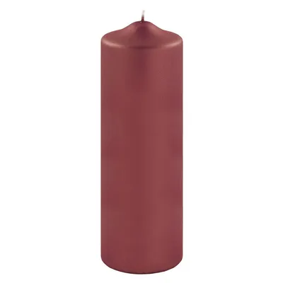 Produktbild von Fink CANDLE, metallic Stumpenkerze, Paraffin, dunkelrot, L. 8 cm, B. 8 cm, H. 25 cm, D. 8 cm Höhe: 25.00 cm Breite: 8.00 cm Tiefe: 8.00cm Durchmesser: 8.00 cm 123791