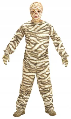 Productafbeelding van "MUMIE" (jas, broek, masker) - Maat: 128 cm / 5-7 jaar