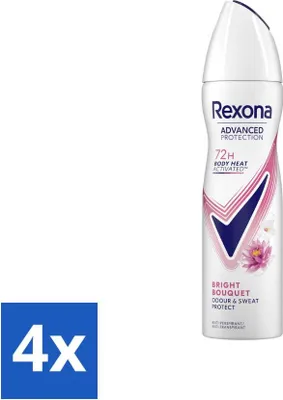 Produktbild von Rexona – Deodorant Spray – Advanced Protection Bright Bouquet – Langanhaltende Frische – 150 ml - Vorteilspack - 4 Stücke