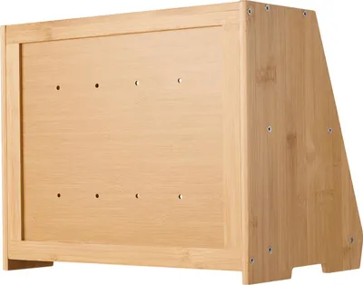 Produktbild von SucceBuy Doppelschichtiger Brotkasten aus Holz für die Küchentheke – Brotbehälter Natur