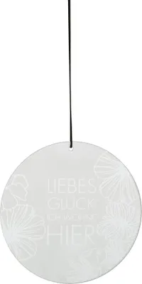 Zdjęcie produktu dla Räder Glaspoesie hängend Liebes Glück D.15cm