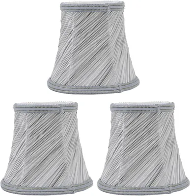 Produktbild von 3 E14 Spiralclip-Stofflampenschirme für Tisch- und Stehlampen, Wohnaccessoires