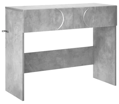 Immagine prodotto di vidaXL Tavolino consolle, grigio cemento, 96,5 x 38 x 75 cm, materiale composito di legno