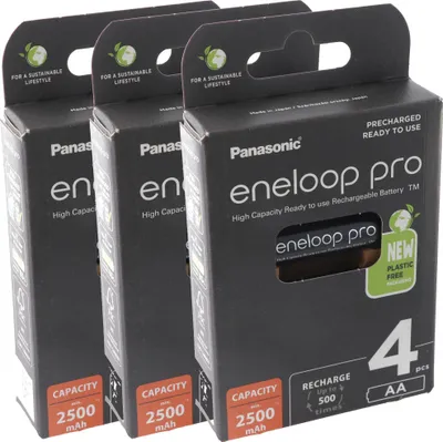 Zdjęcie produktu dla Panasonic eneloop Pro Technology HR-3UWX 2500mAh i AccuCell Akkubox