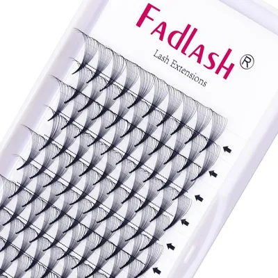 Obrázok produktu pre Predĺženie rias technikou 10D, priemer 0,07 mm, tvar D, dĺžka 17 mm, objemové riasy