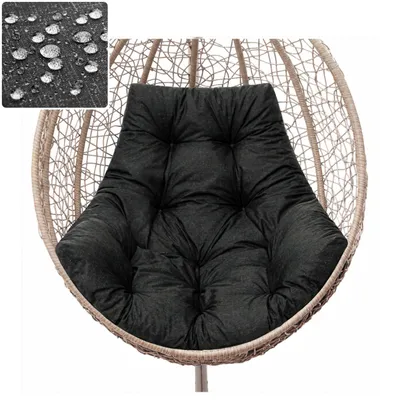 Produktbild von Gartenkissen "GEORGE" – 120×100×8 cm, für Hängesessel & Nestschaukel – wasserfest, UV-beständig | PillowPrim