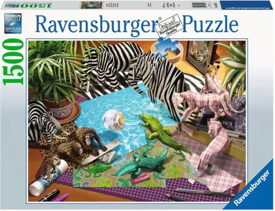 Produktbild von Ravensburger Origami Abenteuer Puzzle 1500 Teile.