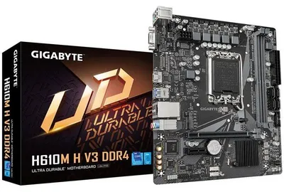 Zdjęcie produktu dla Płyta główna, GIGABYTE H610M H V3 DDR4, Micro-ATX, chipset Intel H610, DDR4