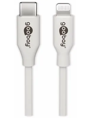 Produktbild von Lightning USB-C™ Lade- und Synchronisationskabel, 0,5 m, weiß MFi-Kabel für Apple iPhone/iPad