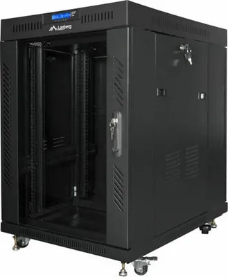 Obrázek produktu pro Lanberg FF01-8015-12BL racková skříň 15U Volně stojící rack černá