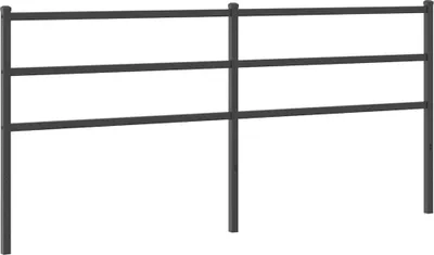 Produktbild von vidaXL Ersatz-Kopfteil Metall Schwarz 200 cm