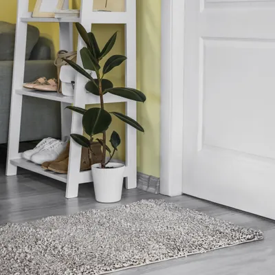 Produktbild von Shaggy Läufer nach Maß Einfarbig - Hochflor Langflor Flauschig Teppichläufer für Flur Schlafzimmer Küche - Teppich set Läuferset in Versch. Größen und Farben Grau hellgrau 80 x 825 cm