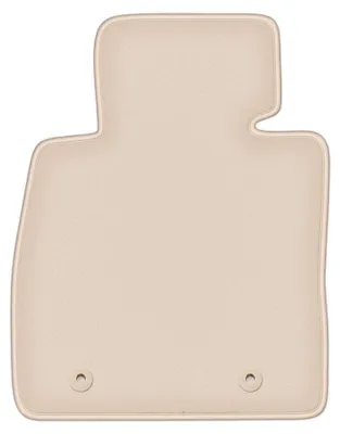 Image de Tapis conducteur moquette PREMIUM beige compatible avec Mazda 2 IV (2014-, hatchback) – avec fixations – sur‑mesure