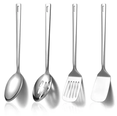 Productafbeelding van Omgoods - RVS Keukenaccessoires Set van 4 Stuks