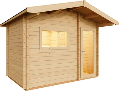 Produktbild von Infraworld Gartensauna Terra 3 Außensauna mit Vorraum Saunahaus 341 x 230 cm