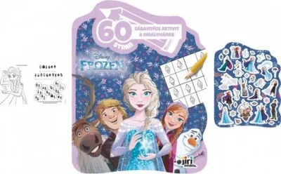 Obrázek produktu pro Omalovánky a aktivity se samolepkami Ledové království/Frozen 21,5x28cm