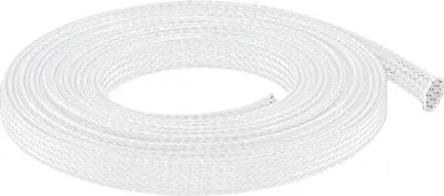 Produktbild von DELOCK Geflechtschlauch dehnbar 5m x 12mm weiß