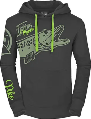 Produktbild von Hotspot Fishing Mania Pike Hoodie Herren (Black) Größe XXL