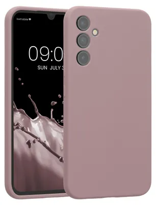 Produktbild von kwmobile Hülle kompatibel mit Samsung Galaxy A34 5G - Hülle Silikon gummiert - Handyhülle - Handy Case in Nude Lilac