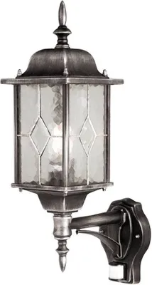 Produktbild von Elstead Außenwandleuchte Wexford Sensor Schwarz/Silber Außenwandlampe Lampe E188