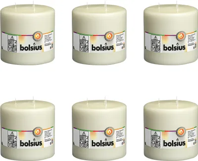 Productafbeelding van Bolsius - Mammutkaars - 150/150 - Ivoorwit - Voordeelverpakking - 6 stuks