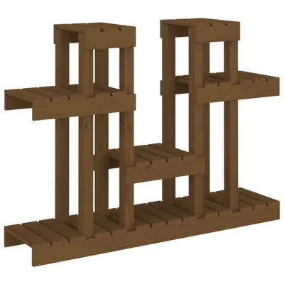 Obrázek produktu pro Stojan na rostliny medově hnědý 104,5x25x77,5 cm masiv borovice