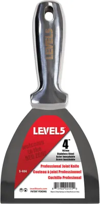 Produktbild von LEVEL5 Spachtel ganz aus Edelstahl 102mm Profi Malerspachtel Trockenbau 5-404