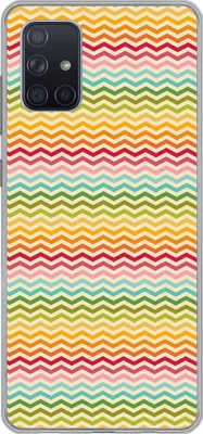 Produktbild von MuchoWow® Handyhülle Schutzhülle Hülle für Telefoonhoesje Samsung Galaxy A51 5G Muster - Regenbogen - Retro Silikon Softcase Handy Hülle - Abbildung