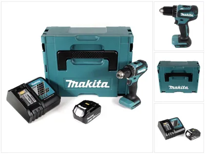 Produktbild von Makita DDF 485 RM1J Akku Bohrschrauber 18V 50Nm im Makpac + 1x 4,0 Ah Akku + Ladegerät