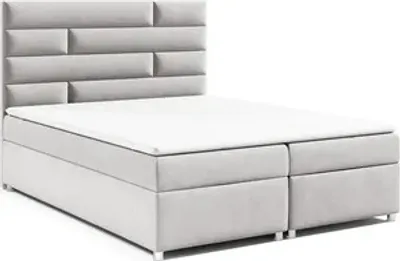 Produktbild von Best for Home Boxspringbett mit Bettkasten Trinity K-5 Bonellfederkern inkl. Topper, mit Lieferung 200x200-Mintgrün