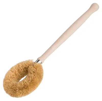 Spülbürste mit hellen Kokosfasern, 28 cm, Buchenholz